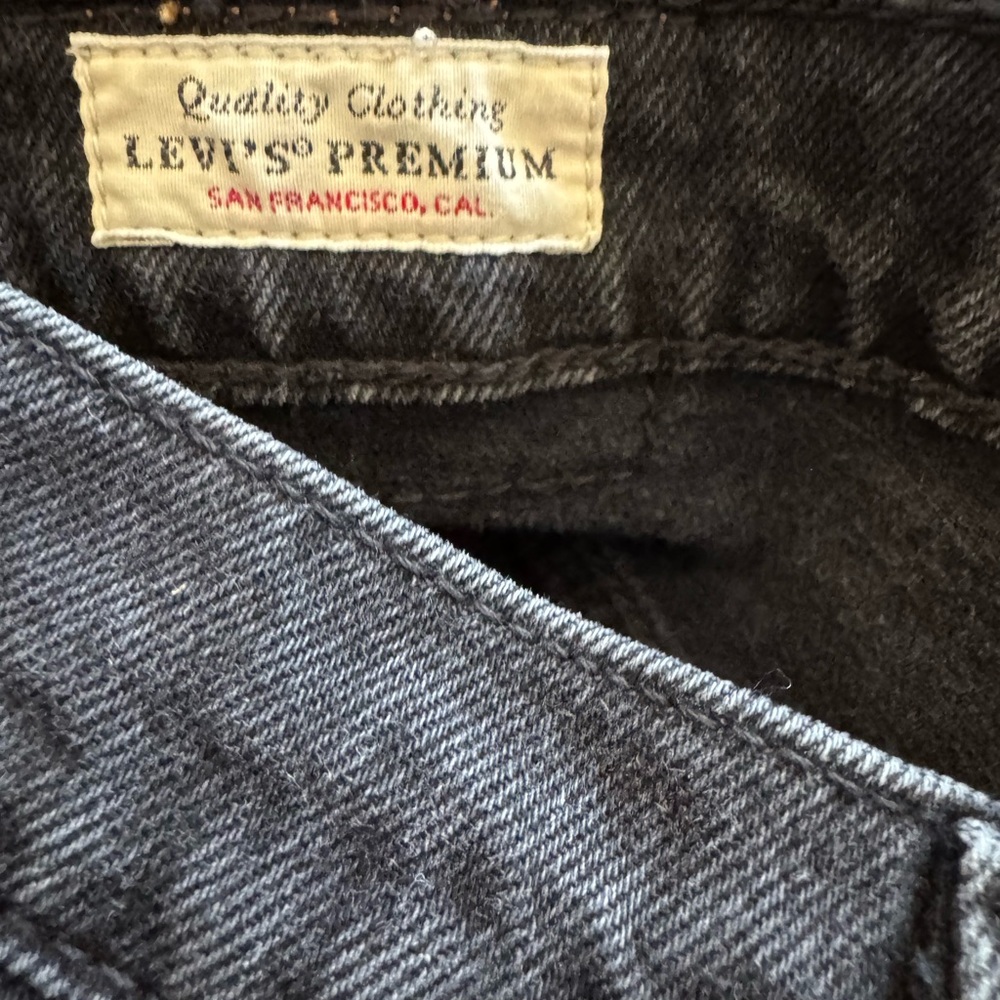 Levi’s premium Black and Light Blue Denim Shorts 3 pair - Picture 7 of 14